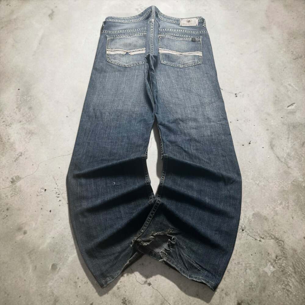 Buffalo David Bitton Y2K Baggy Bootcut Grunge Jeans